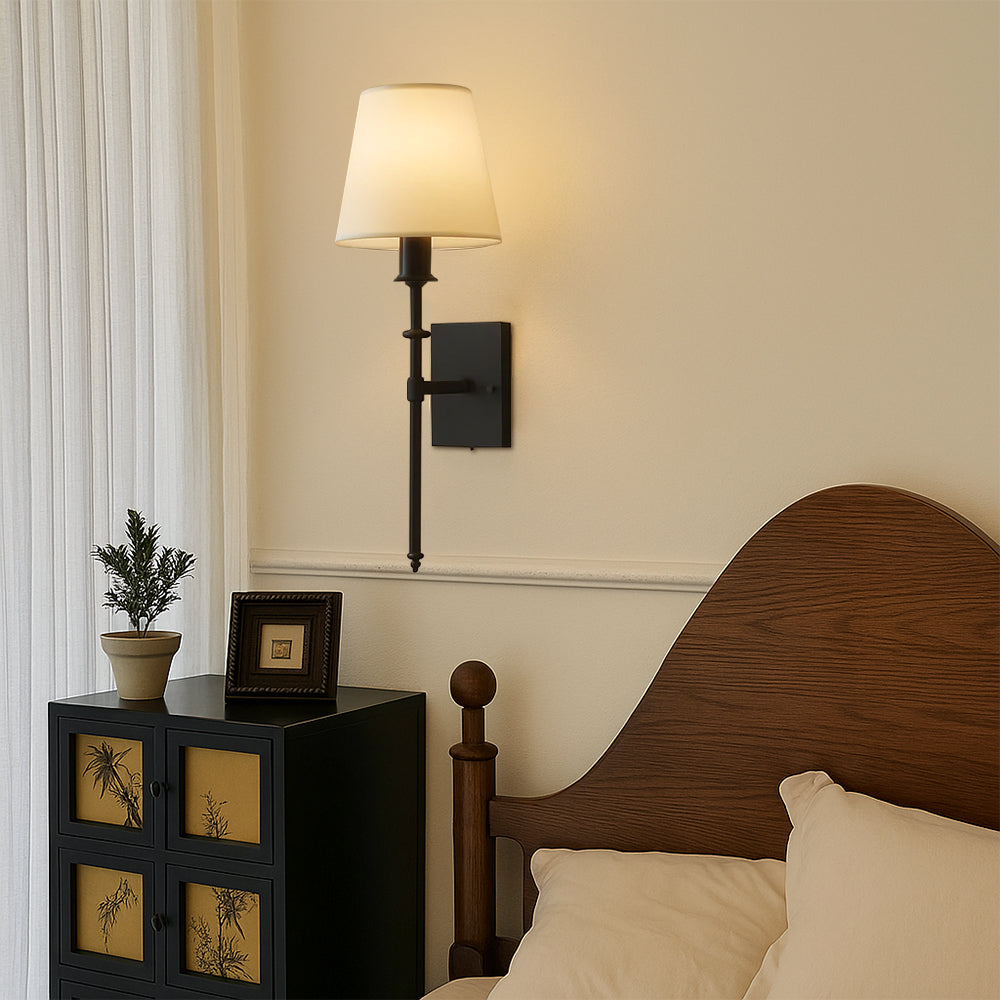 (2 Pieces) Wired Wall Lamp – Stylish Lamp Set for Lighting Above a Mirror or Bed