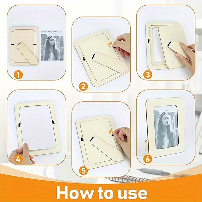 CreativeFrame – Set of 10 DIY Photo Frames Wood