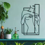 LineaArt Metal Wall Decoration - Modern Minimalist Wall Art for Bedroom
