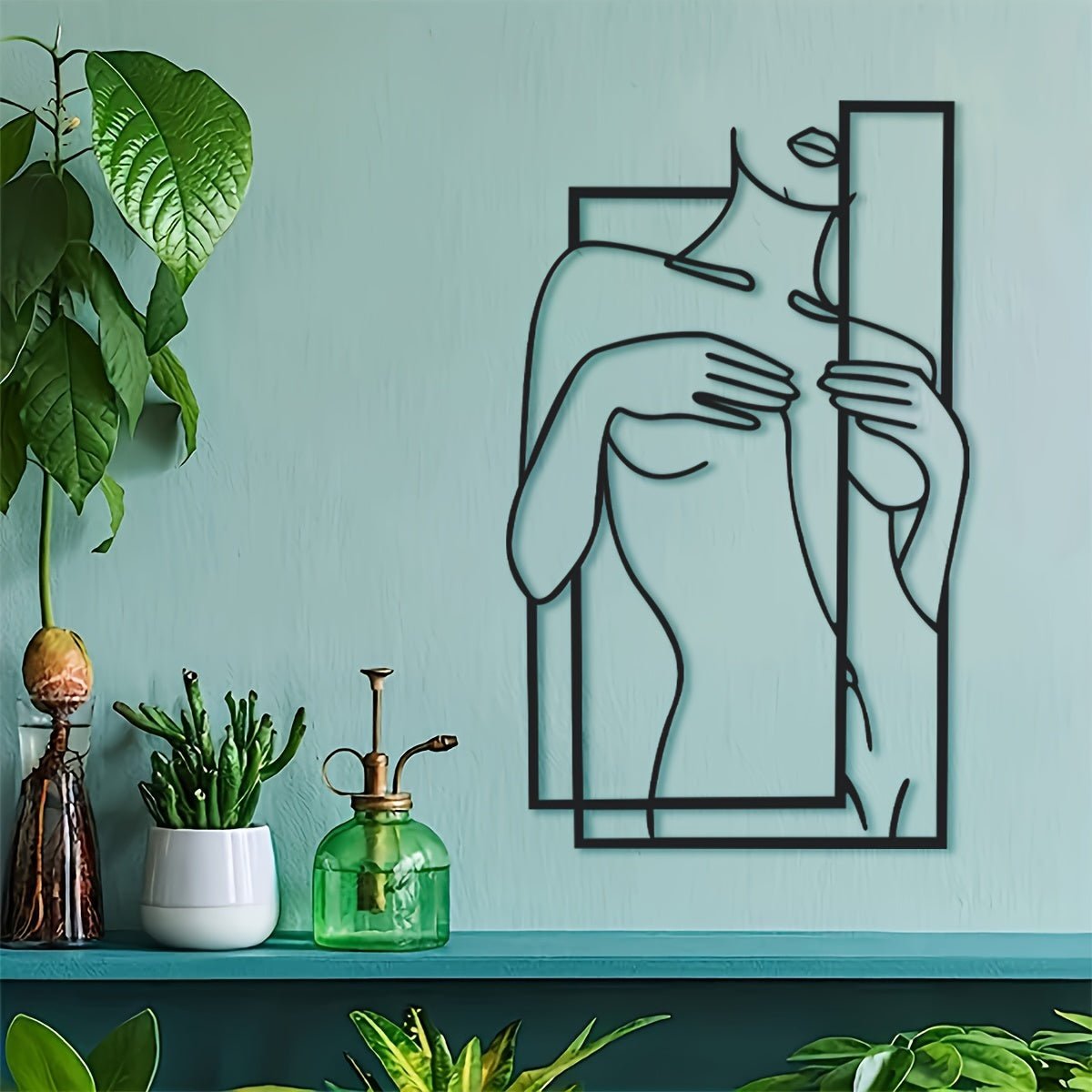 LineaArt Metal Wall Decoration - Modern Minimalist Wall Art for Bedroom