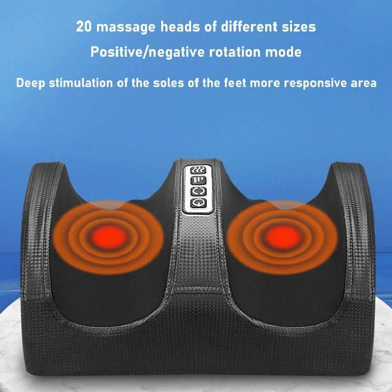 Luxury Shiatsu foot massager with heat function | 12 3D massage balls & timer