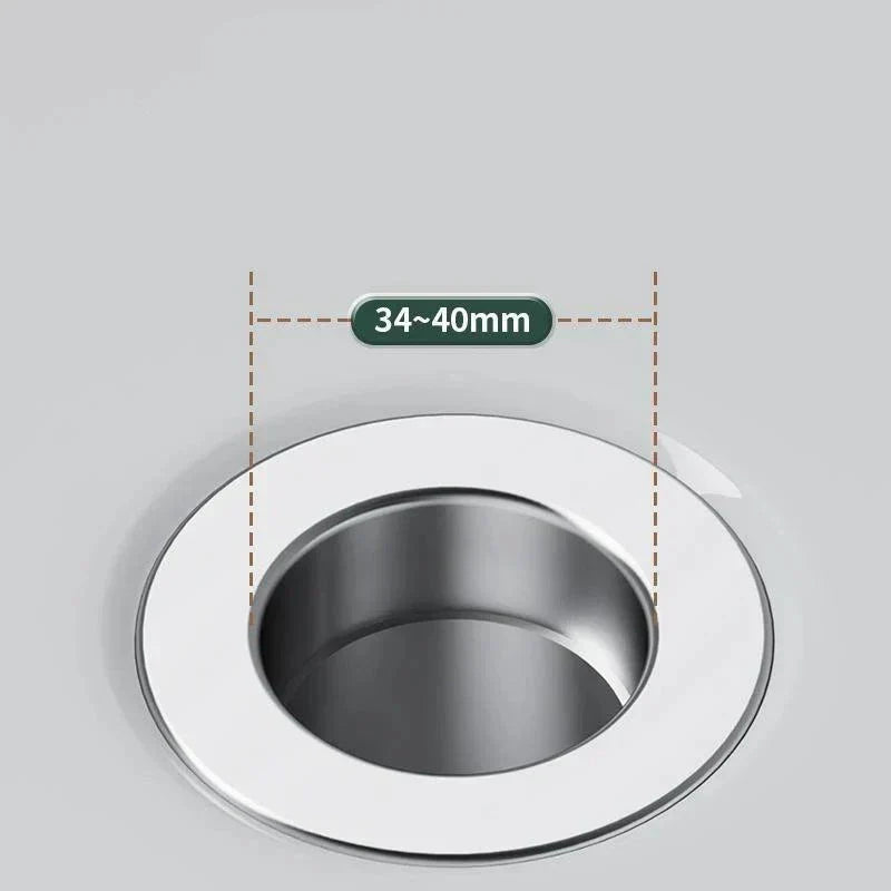 Stainless Steel Drain Filter with Hair Catcher – Rustproof Sieve for Kitchen and Bathroom, Clog-free