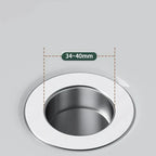 Stainless Steel Drain Filter with Hair Catcher – Rustproof Sieve for Kitchen and Bathroom, Clog-free