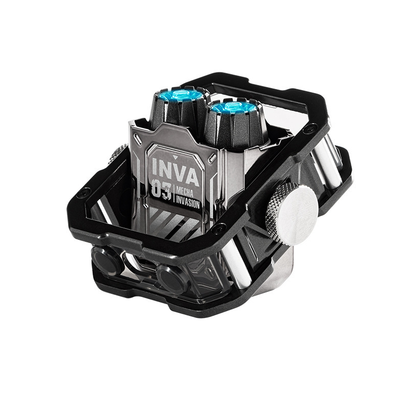Mechanical Invasion - Super Core Gold Mecha Style True Wireless Bluetooth Earphones
