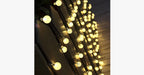 Solar-powered LED crystal ball lights - Stylishly decorate!