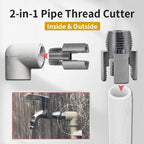 Pipe Threading Tool | Dual-Function Internal & External Threads | 40Cr Alloy Steel | 1/2" or 3/4"