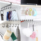 Under-cabinet hook strip – space-saving kitchen storage with 6 hooks
