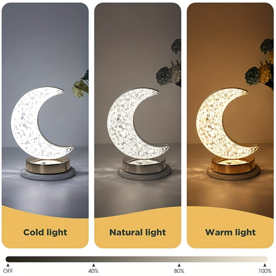 CrystalGlow Lamp - Dimmer Table Lamp with Touch