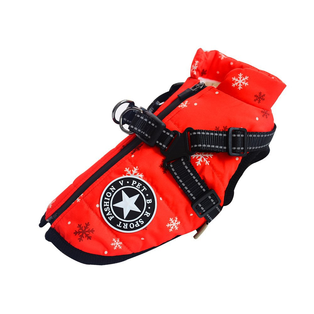 WoofGuard - Waterproof Winter Jacket with Integrated Harness