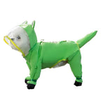 Dog Animal Shaped Overall Raincoat Waterproof Cover Including Tail