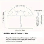 Windproof Folding Umbrella with Ring Buckle Handle
