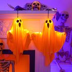 Halloween Lights Hanging Fabric Ghost Decorations