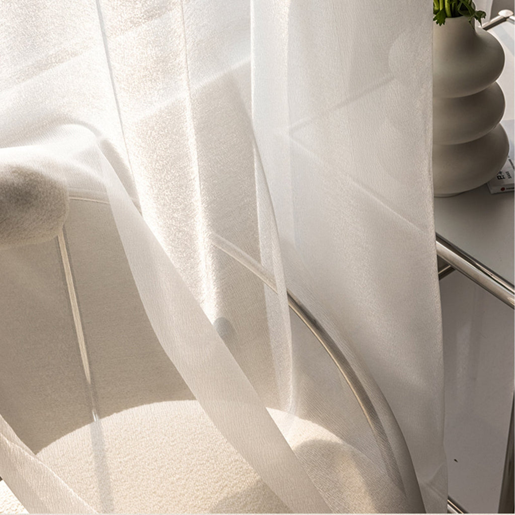Transparent Linen Curtains, Light and Modern for Living Room