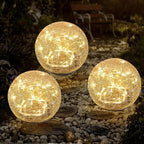 Solar-powered garden lamp