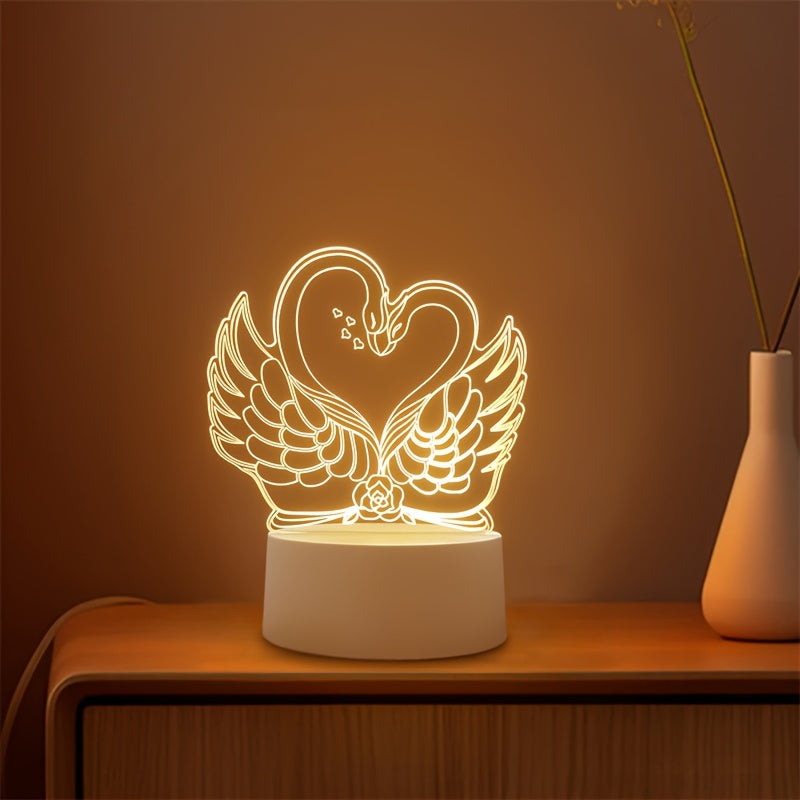 SwaneLume – USB 3D LED Table Lighting