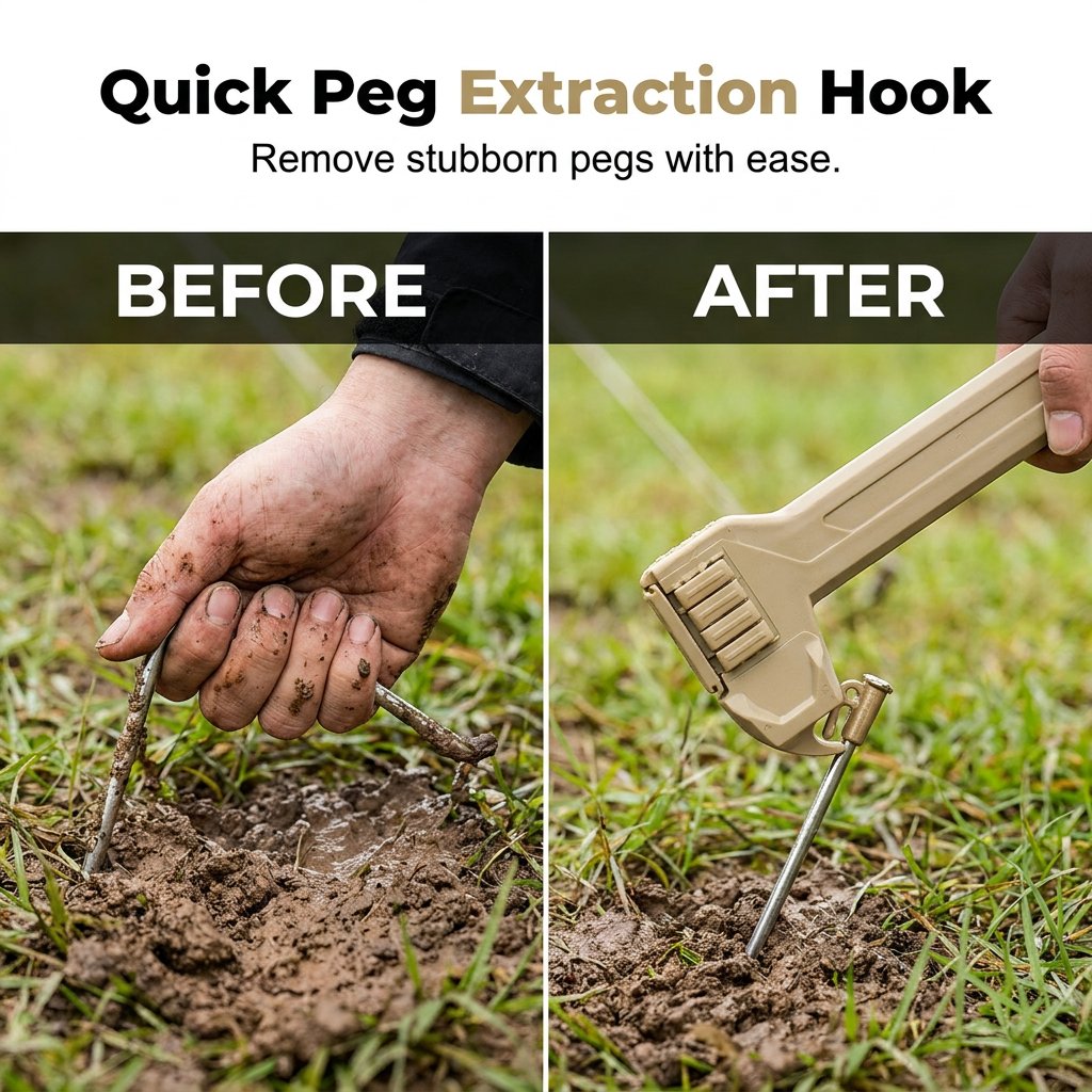 Multifunctional Camping Hammer & Tent Stake Puller