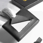 Men’s Slim RFID Wallet | Leather Card Holder | Black