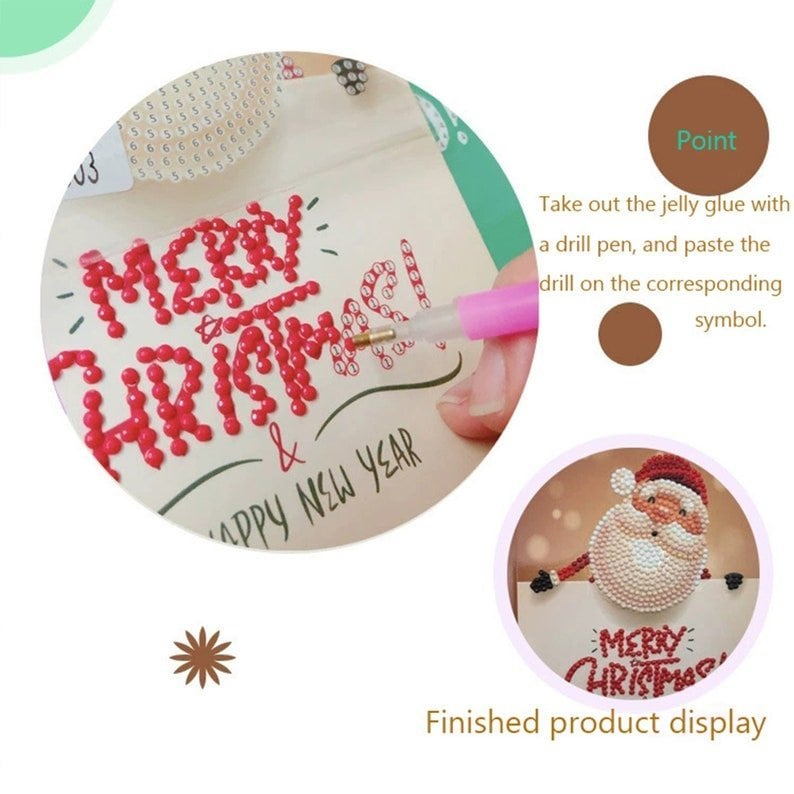 5D Diamond Painting Christmas Cards New Arrival (8 Pack)