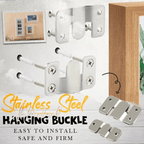 Interlock Hanging Clip — Stainless Steel Wall Art Hooks with Secure Hold (5 Pieces)