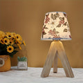 FloralGlow Lamp - Elegant LED Table Lamp with Wood