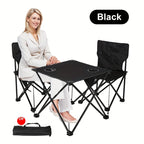 Foldable Garden Seating Group Campafleur | 2 Chairs & 1 Table | Floral Pattern | Portable & Weatherproof