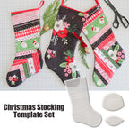 Handmade Christmas Stocking Template Set - (With Instructions)