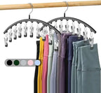 2-piece Set Leggings Organizer Hangers – with 20 Clips for space-saving storage!