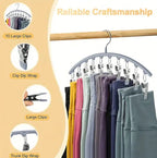 2-piece Set Leggings Organizer Hangers – with 20 Clips for space-saving storage!