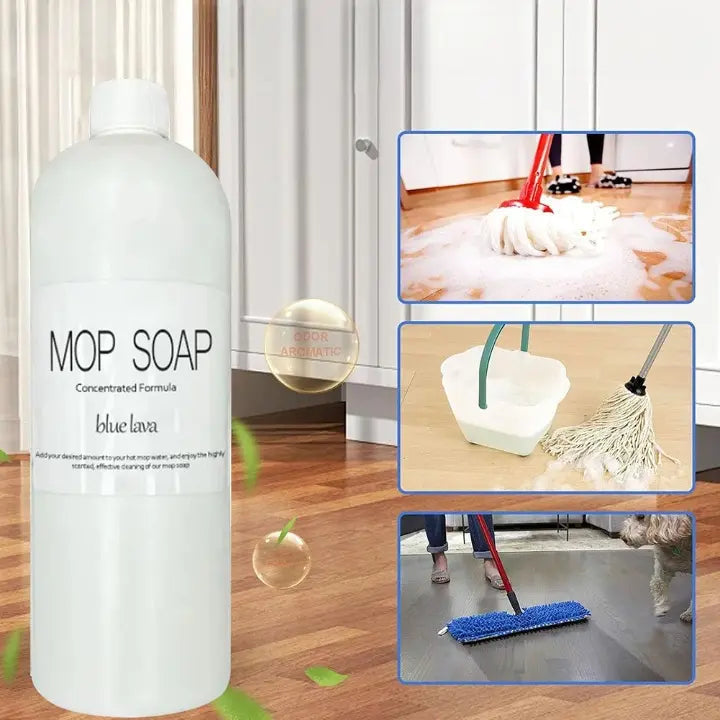 2-piece Set Mop Soap Cleaner – highly fragrant formula for fresh, effective floor cleaning!