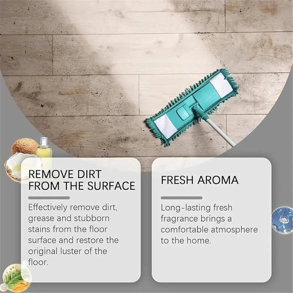 2-piece Set Mop Soap Cleaner – highly fragrant formula for fresh, effective floor cleaning!