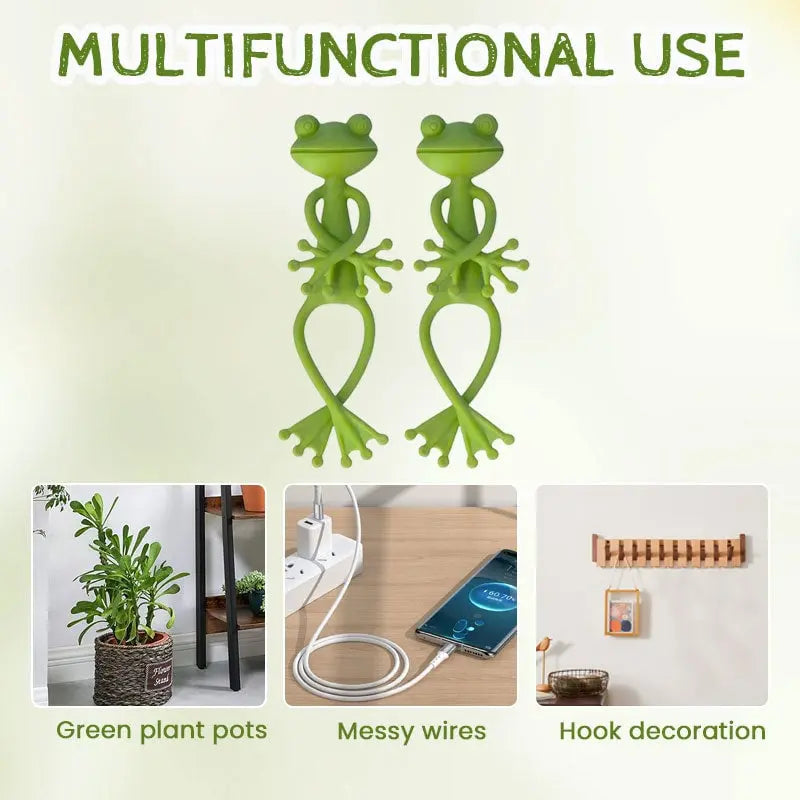 2-piece set plant holders in frog shape – for small pots & succulents!