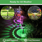 2-piece set solar garden lights – LED pathway lights with sun pattern projection!