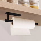 2-piece set wall-mounted paper roll holder – no drilling, space-saving & modern!