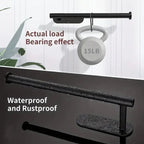 2-piece set wall-mounted paper roll holder – no drilling, space-saving & modern!