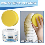 2-piece set white shoe cleaning cream – gentle stain remover for brilliantly clean shoes!