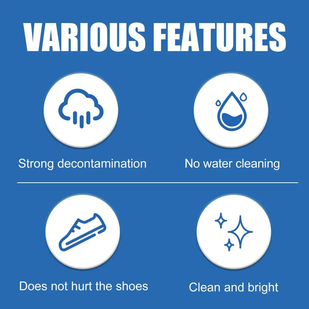 2-piece set white shoe cleaning cream – gentle stain remover for brilliantly clean shoes!