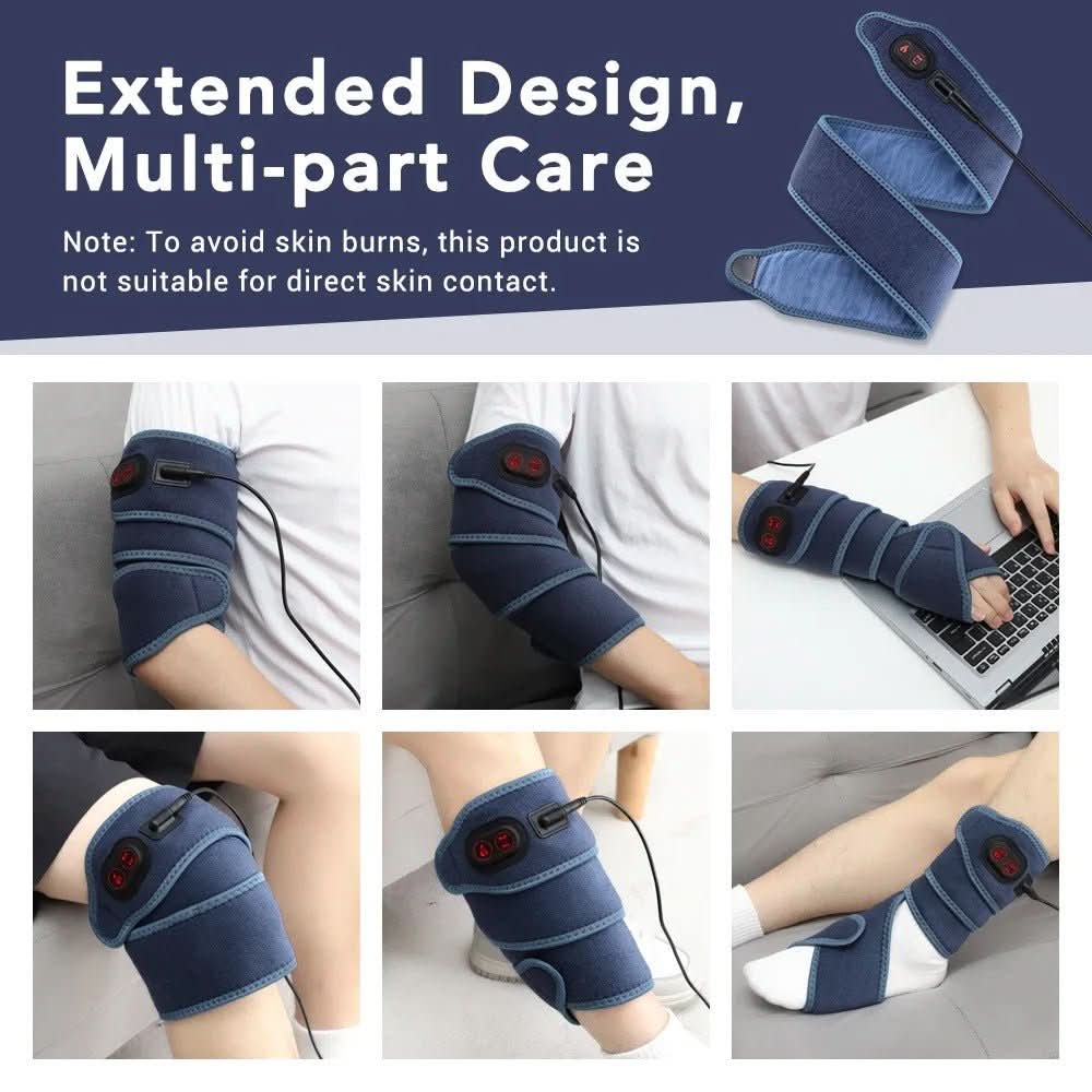 Flexible heating pad for targeted pain relief