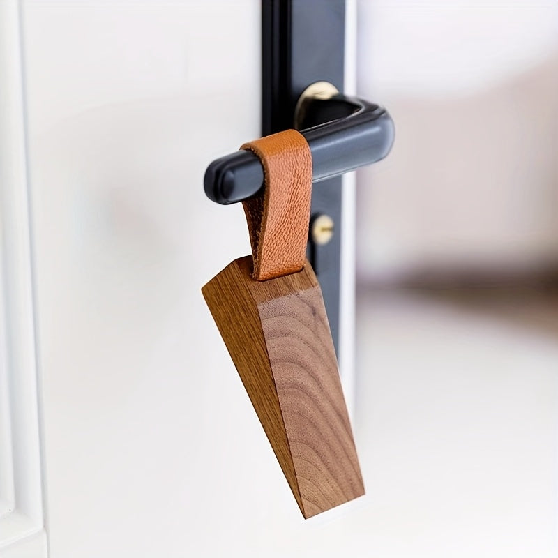 NordGrip Wooden Doorstop – Scandinavian Design with Non-Slip Base