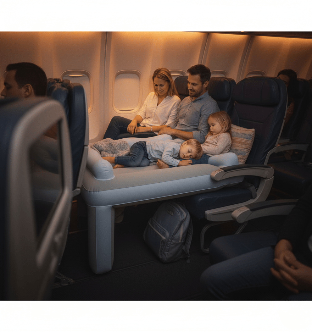 Comfortable children's travel bed for relaxed sleep