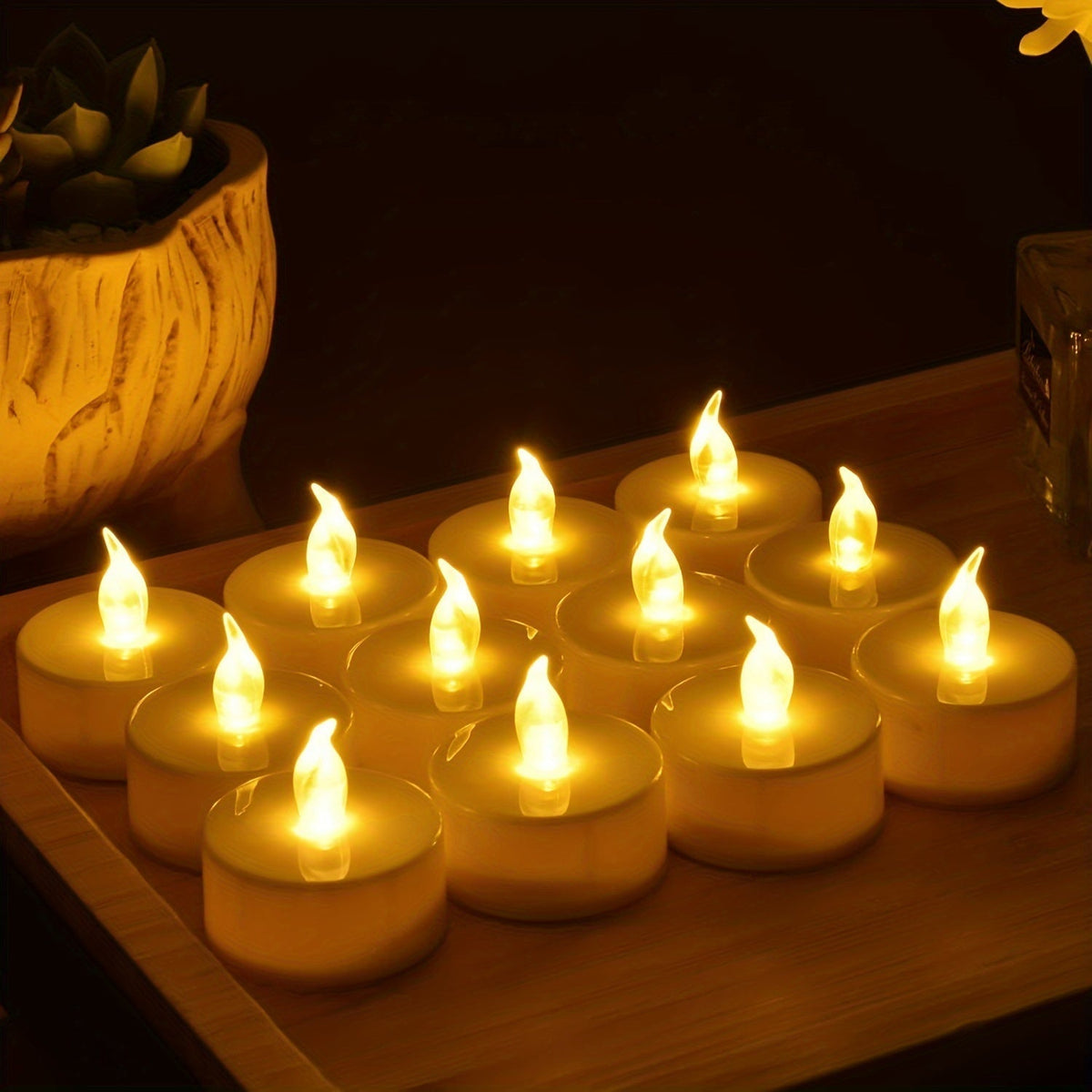 FlameFree LED Tea Lights – Atmospheric Lighting for Every Moment