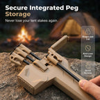 Multifunctional Camping Hammer & Tent Stake Puller