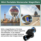Compact 8x20 Pocket Monocular
