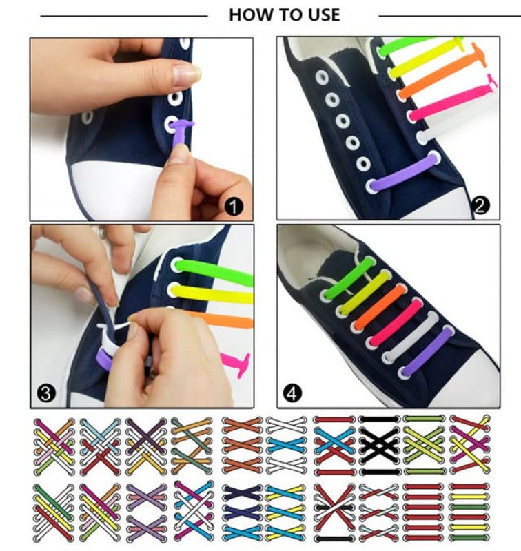 Elastic Silicone No-Tie Shoelaces