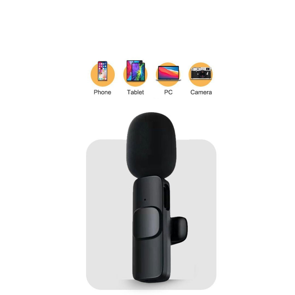 Wireless Mini Microphone for Smartphone – Lavalier Mic with Noise Reduction & 10h Battery