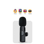 Wireless Mini Microphone for Smartphone – Lavalier Mic with Noise Reduction & 10h Battery