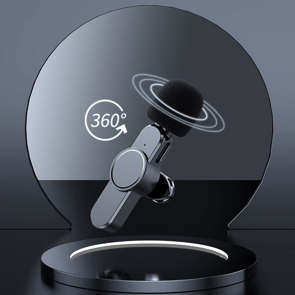Wireless Mini Microphone for Smartphone – Lavalier Mic with Noise Reduction & 10h Battery