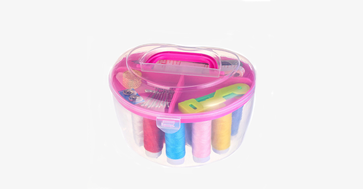 Heart-shaped 9-piece sewing tool set