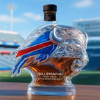 RARE Buffalo Bills 65th Anniversary Whiskey Bottle