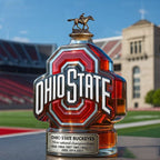Ohio State Buckeyes Nine National Championships Custom Whiskey Bottle