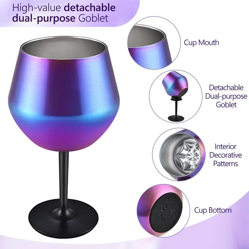 Water Bottle Premium Stainless Steel Wine Glass
